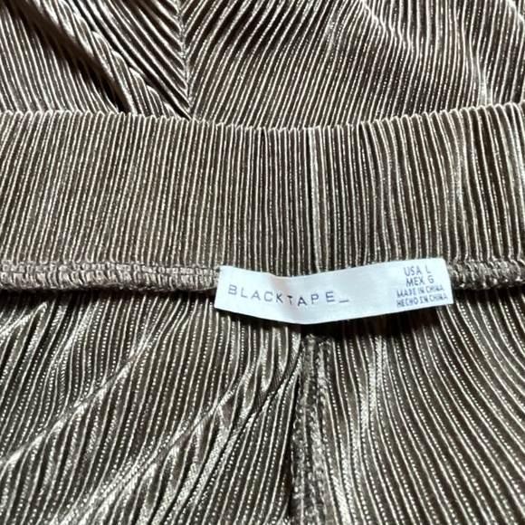 BLACK TAPE Wide Leg Micro Pleat Pants Large - Picture 6 of 11